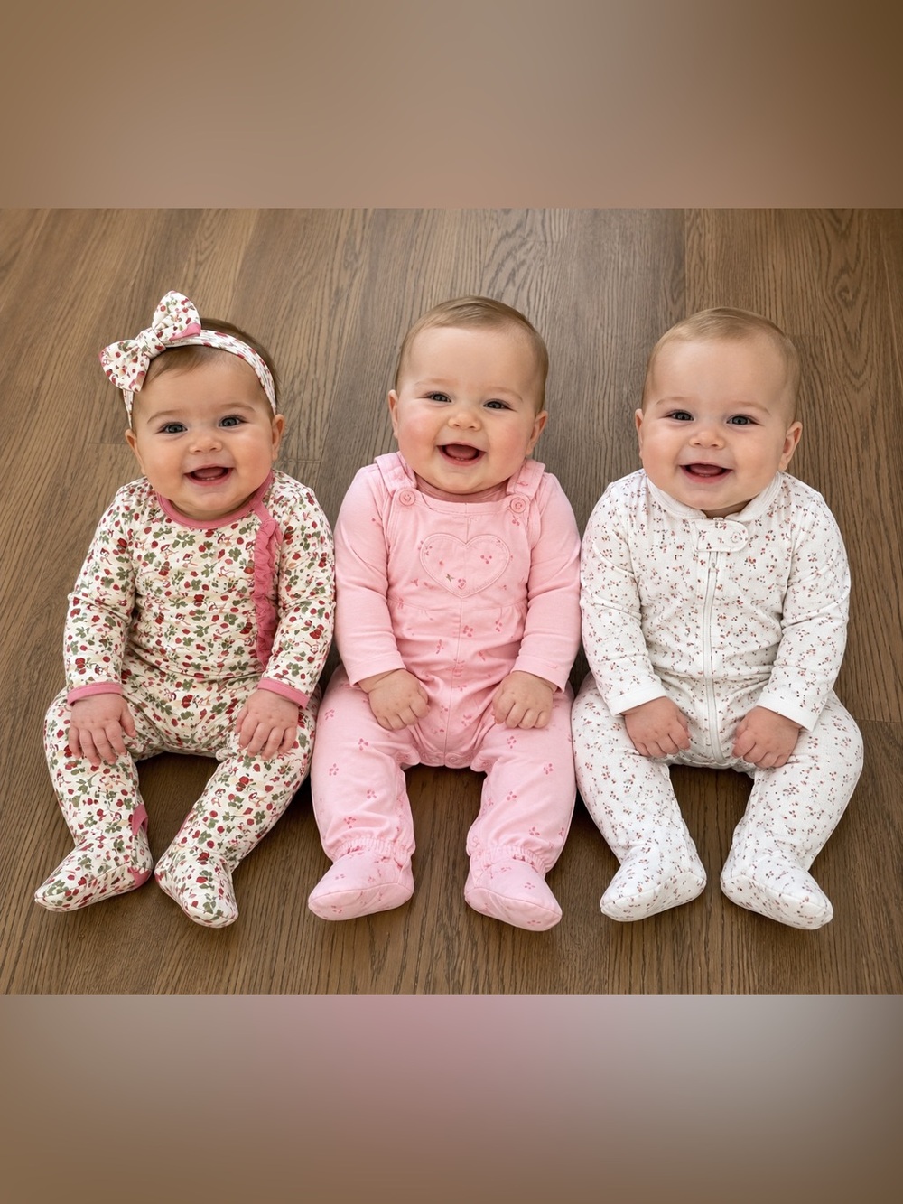 Baby Girl 3–6 Month Outfit Bundle | Carter’s Floral Pink Sleepers | 3 Pieces